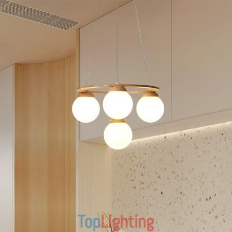 Japanese Wood Chandelier Molecule Pendant Light Japanese Wood Chandelier Molecule Pendant Light