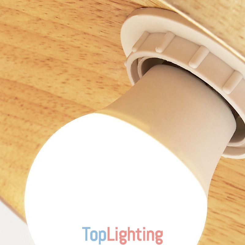 Japanese Wood Pendant Light Hat Hanging Light