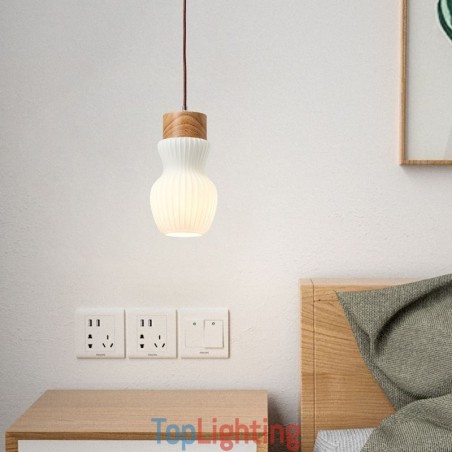 Japanese Wood Pendant Light Glass Kettle Hanging Light Japanese Wood Pendant Light Glass Kettle Hanging Light