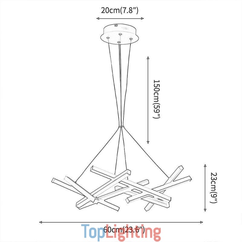 Postmodern Chandelier Nordic Tree Branch Pendant Lamp