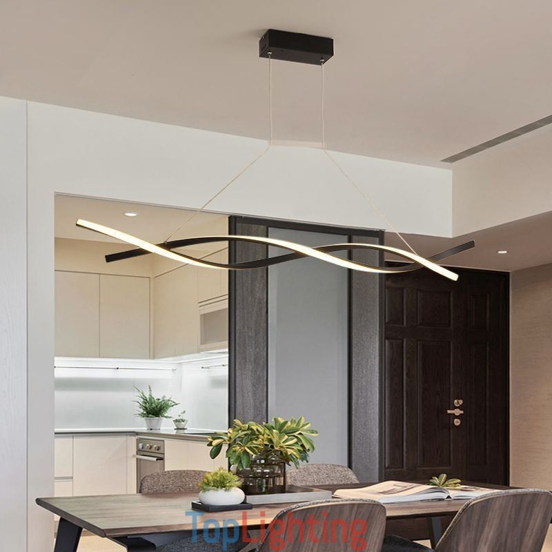 Modern Pendant Light Twist Design Hanging Lamp Dining