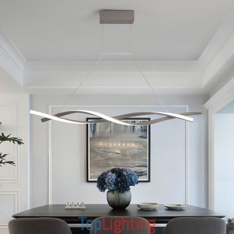 Modern Pendant Light Twist Design Hanging Lamp Dining