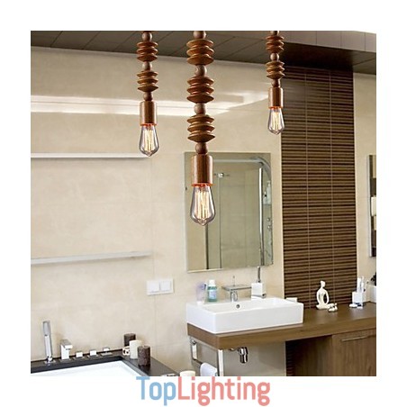 Chandelier Mini Style Traditional Classic Wood Bamboo Chandelier Mini Style Traditional Classic Wood Bamboo