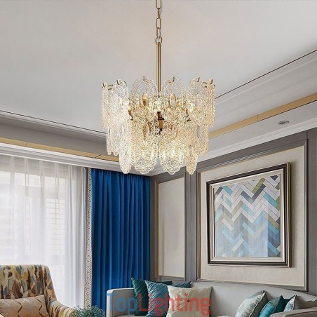 Modern Glass Pendant Light Decoration Bronze Gold Chandelier Modern Glass Pendant Light Decoration Bronze Gold Chandelier