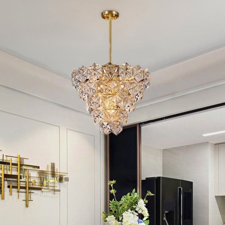 European Glass Pendant Light Modern Cone Shape Chandelier European Glass Pendant Light Modern Cone Shape Chandelier