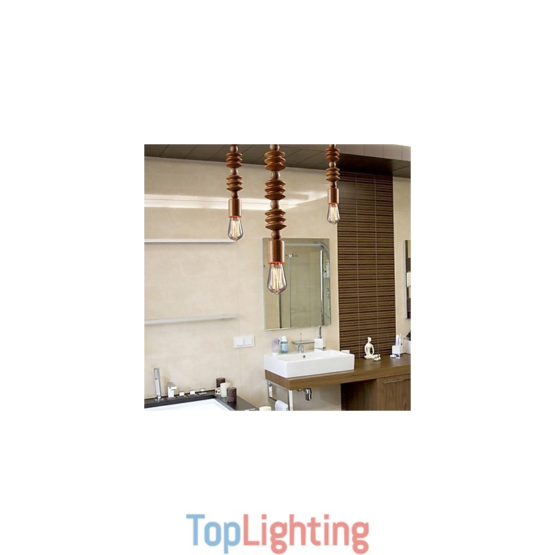 Chandelier Mini Style Traditional Classic Wood Bamboo