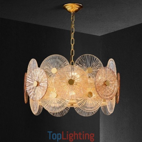 Modern Spark Disc Chandelier Firework Glass Pendant Lamp Home Deco Lighting Modern Spark Disc Chandelier Firework Glass Pendant Lamp Home Deco Lighting