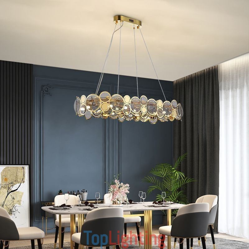European Glass Chandelier Creative Luxury Pendant Light