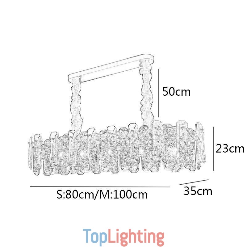 Modern Glass Pendant Lighting Luxury Hanging Lighting Fixture Dining