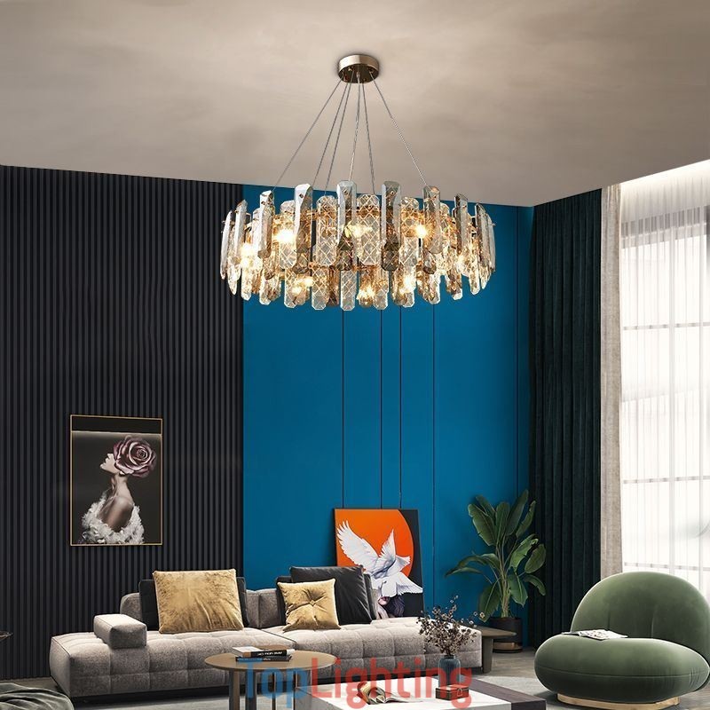 European Glass Pendant Light Luxury Hanging Lamp