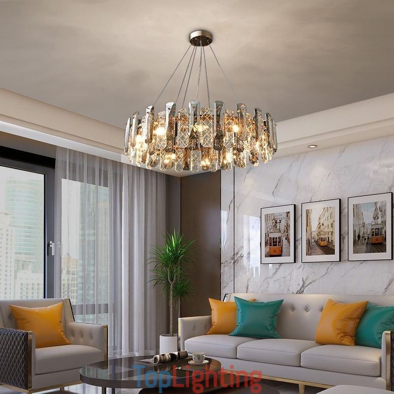 European Glass Pendant Light Luxury Hanging Lamp