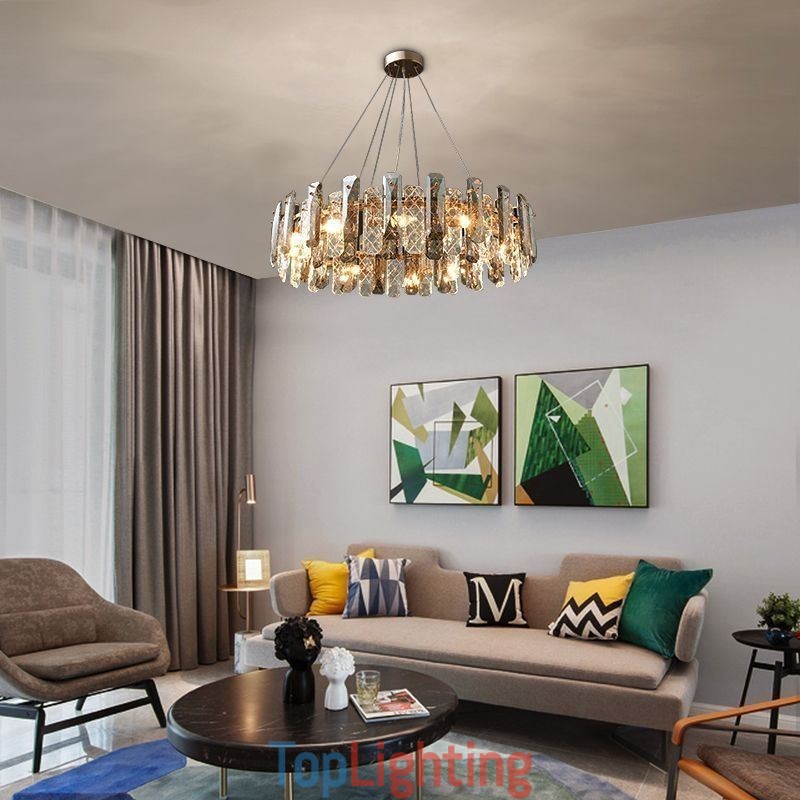 European Glass Pendant Light Luxury Hanging Lamp