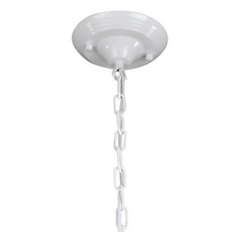 Chandelier Mini Style Country Garage white + blue Glass lights