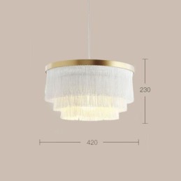 Nordic Decorative Pendant Light Warm Romantic Tassel Chandelier Creative Hanging Lamp