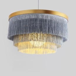 Nordic Decorative Pendant Light Warm Romantic Tassel Chandelier Creative Hanging Lamp