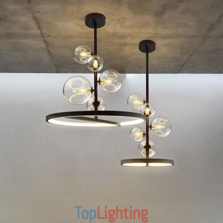 Modern Hanging Lights Fixture Chandelier Glass Bubble Pendant Light Modern Hanging Lights Fixture Chandelier Glass Bubble Pendant Light