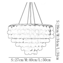 Capiz Shell Pendant Light Natural Hanging Round Layered Chandelier