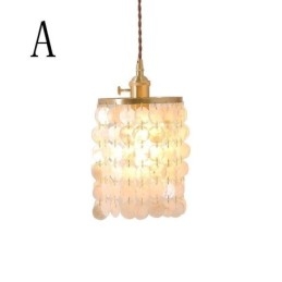Modern Classic Chandelier White Shell Shade Pendant Ligthing Lamp Ceiling