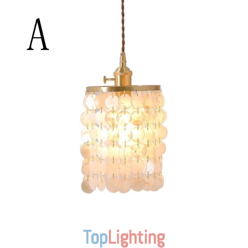 Modern Classic Chandelier White Shell Shade Pendant Ligthing Lamp Ceiling