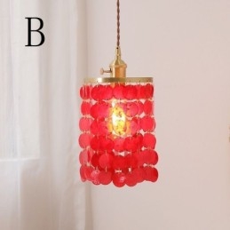 Modern Classic Chandelier White Shell Shade Pendant Ligthing Lamp Ceiling