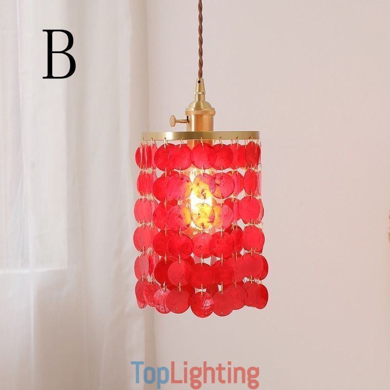 Modern Classic Chandelier White Shell Shade Pendant Ligthing Lamp Ceiling