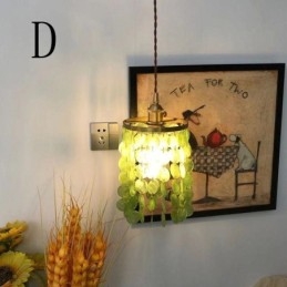 Modern Classic Chandelier White Shell Shade Pendant Ligthing Lamp Ceiling