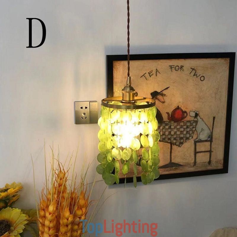 Modern Classic Chandelier White Shell Shade Pendant Ligthing Lamp Ceiling