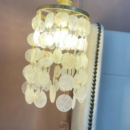 Modern Classic Chandelier White Shell Shade Pendant Ligthing Lamp Ceiling