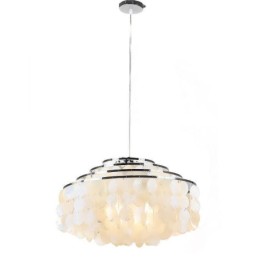 Modern Raindrop Chandelier White Shell Shade Ceiling Pendant Lighting