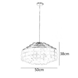 Modern Raindrop Chandelier White Shell Shade Ceiling Pendant Lighting