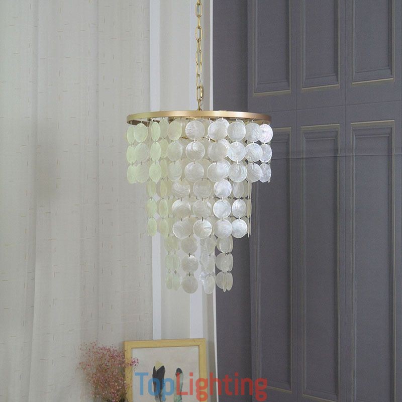 Contemporary Shell Hanging Ceiling Lighting