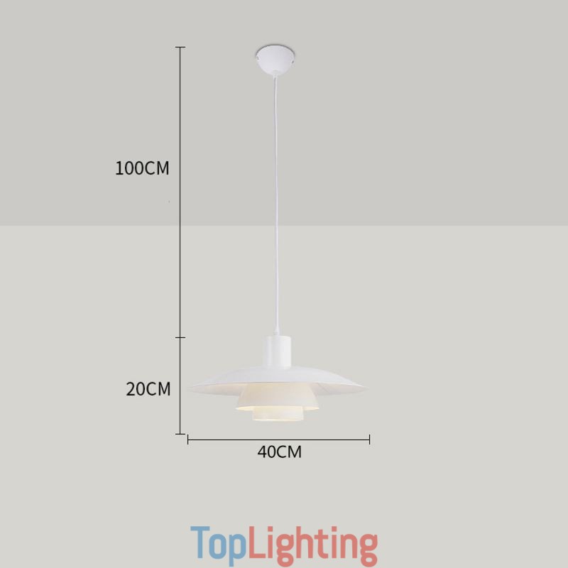 White Aluminum Pendant Lighting Contemporary Chandelier Adjustable Hanging Light Fixture