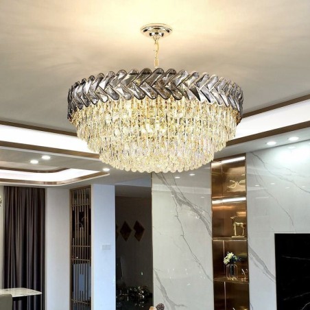 Crystal Pendant Light Gold Ceiling Light Fixture Crystal Pendant Light Gold Ceiling Light Fixture