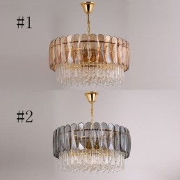 Luxury Pendant Light Crystal Gold Ceiling Light