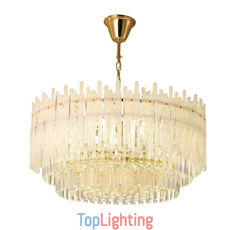 Crystal Round Coral Ceiling Light Pendant Light