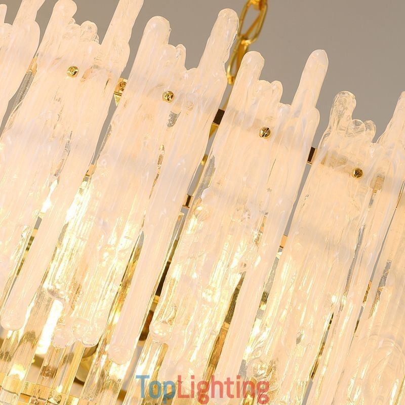 Crystal Round Coral Ceiling Light Pendant Light