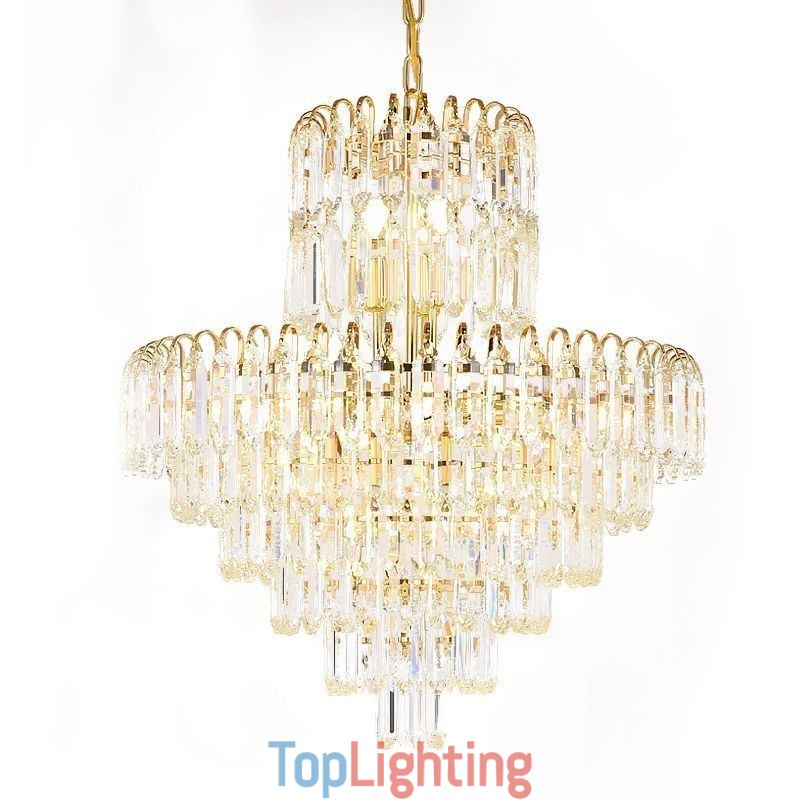 Elegant Pendant Light Crystal Round Ceiling Lighting Fixture