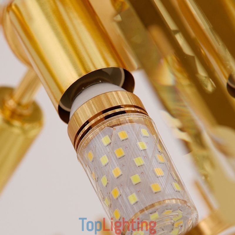 Elegant Pendant Light Crystal Round Ceiling Lighting Fixture