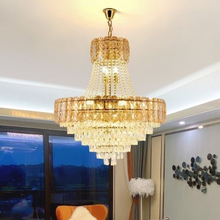 Modern Crystal Pendant Light Round Ceiling Lighting Fixture Modern Crystal Pendant Light Round Ceiling Lighting Fixture