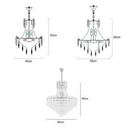 Modern Crystal Pendant Light Round Ceiling Lighting Fixture