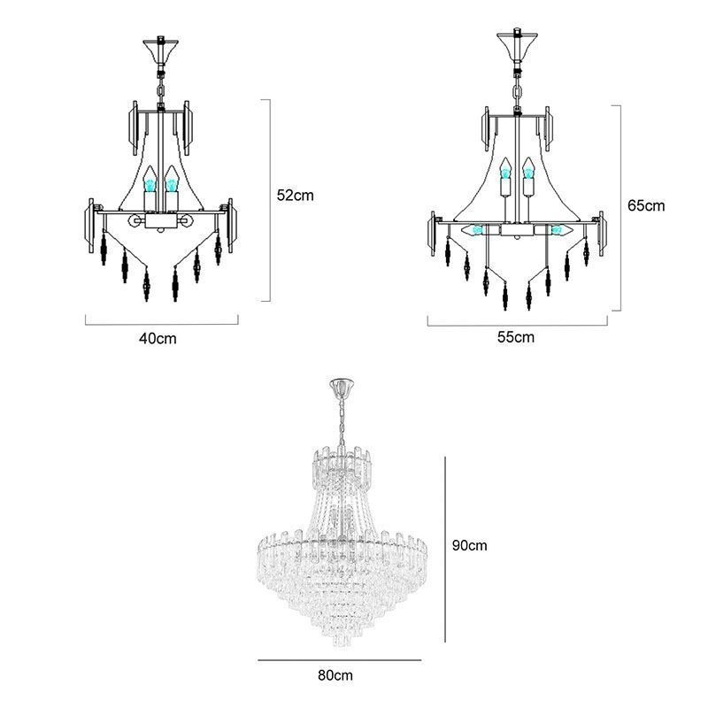 Modern Crystal Pendant Light Round Ceiling Lighting Fixture