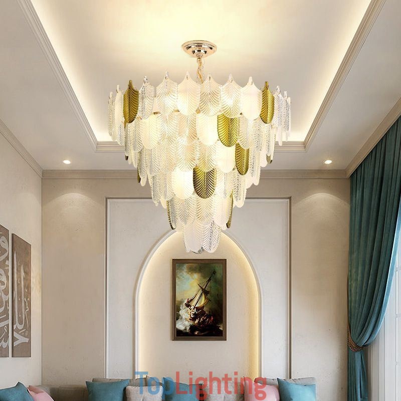 Crystal Elegant Leaf Pendant Light Ceiling Pendant Light