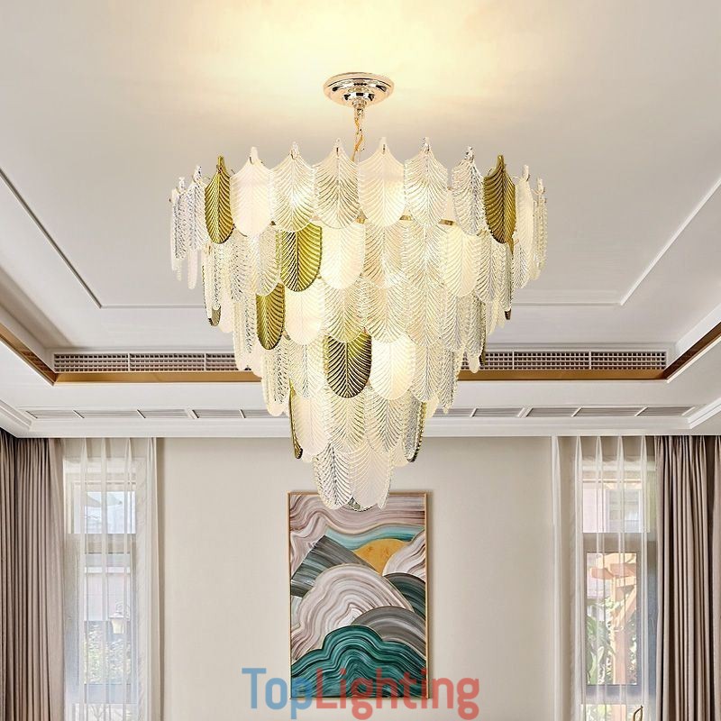 Crystal Elegant Leaf Pendant Light Ceiling Pendant Light