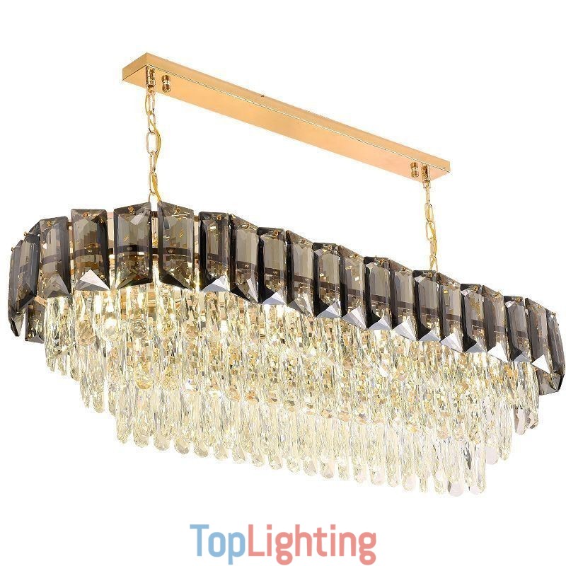 K9 Crystal Pendant Light Luxury Oval Hanging Light