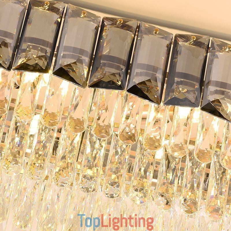 K9 Crystal Pendant Light Luxury Oval Hanging Light