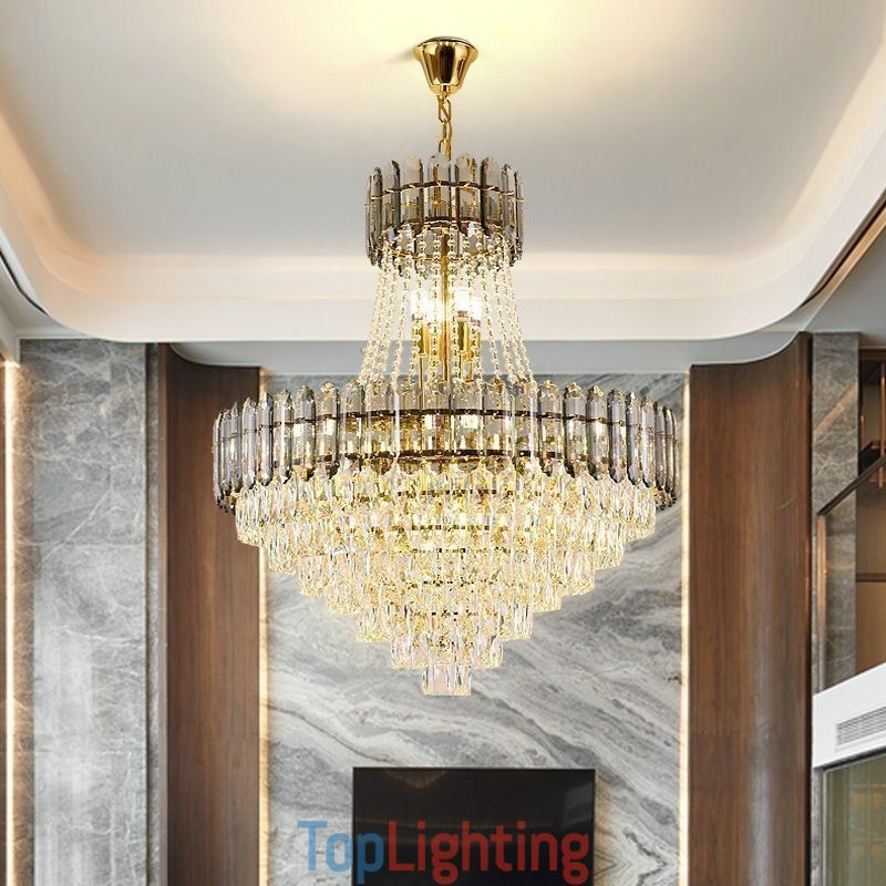 Modern Gold Crystal Pendant Lighting Hanging Light