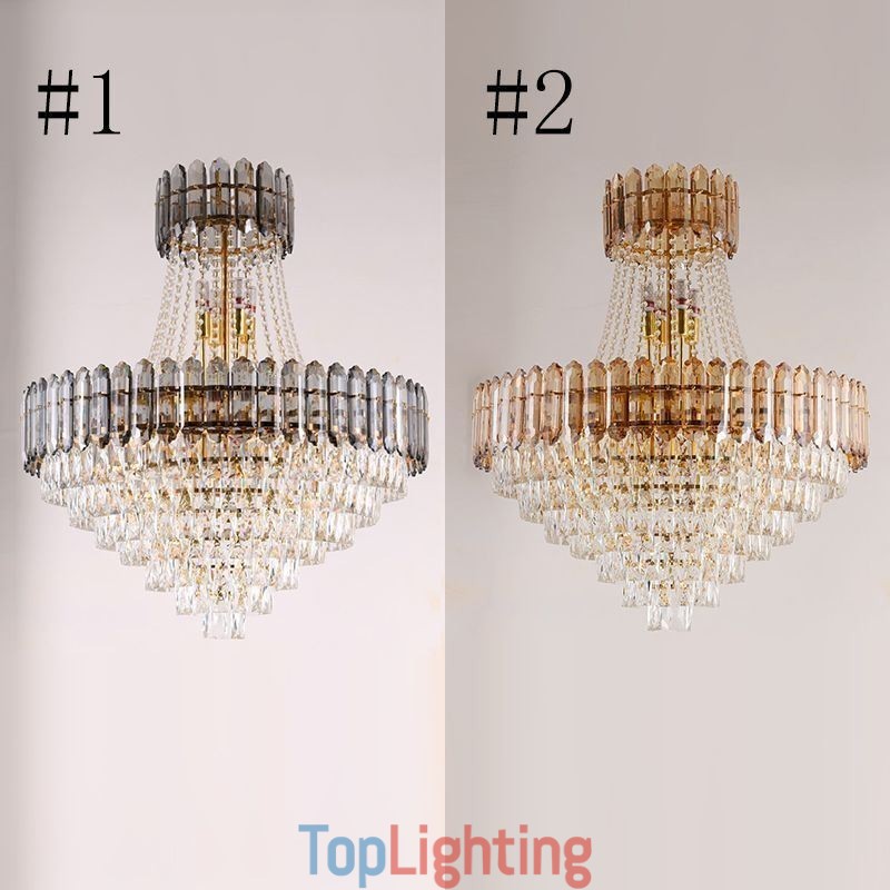 Modern Gold Crystal Pendant Lighting Hanging Light
