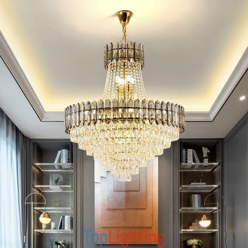 Modern Gold Crystal Pendant Lighting Hanging Light