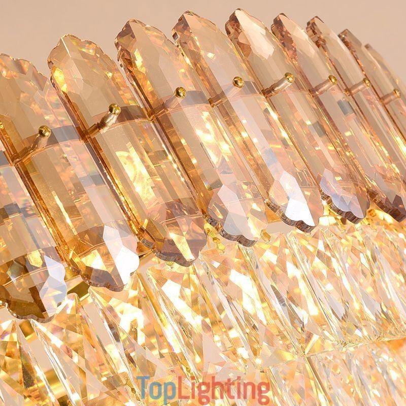 Modern Gold Crystal Pendant Lighting Hanging Light