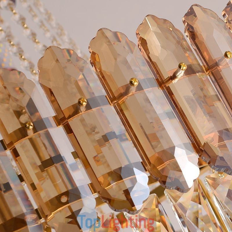 Modern Gold Crystal Pendant Lighting Hanging Light